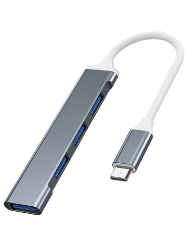 Vakoss Hub Usb-C Tc-4125X 1Xusb 3.0 3Xusb 2.0