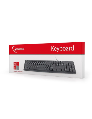 Klawiatura Gembird Kb-U-103-Ru (Usb 2.0  (Us)  Kolor Czarny)