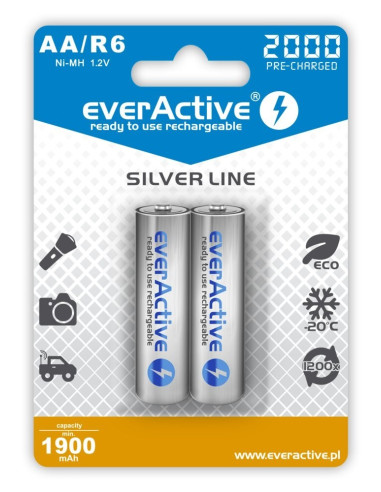 Everactive Akumulatorki Aa 2000 Mah - 2 Sztuki Evhrl6-2000