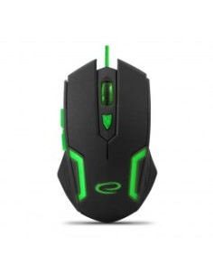 Mysz Komputerowa Esperanza Fighter Egm205G (Optyczna  2400 Dpi  Kolor Czarny)