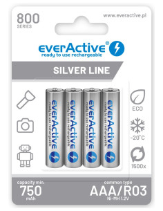 Zestaw Akumulatorków Everactive Evhrl03-800 (800Mah   Ni-Mh Lsd)