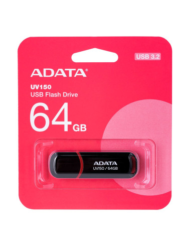 Pendrive Adata Uv150 Auv150-64G-Rbk (64Gb  Usb 3.0  Kolor Czarny)