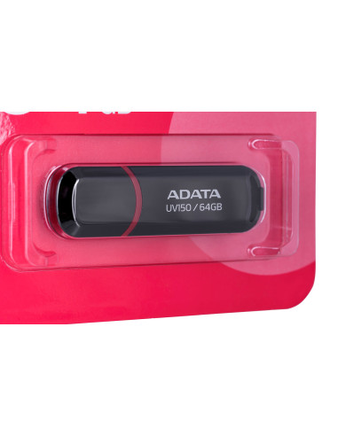 Pendrive Adata Uv150 Auv150-64G-Rbk (64Gb  Usb 3.0  Kolor Czarny)