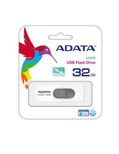 Pendrive Adata Uv220 Auv220-32G-Rwhgy (32Gb  Usb 2.0  Kolor Biały)