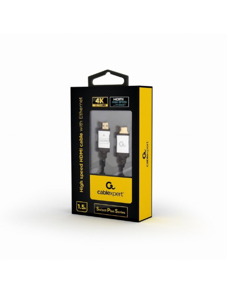 Kabel Gembird Seria Select Plus Ccb-Hdmil-1.5M (Hdmi M - Hdmi M  1,5M  Kolor Czarny)