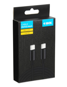 Ibox Kabel Ikutcs1B Usb-C 60W Silicon 1M Black 2
