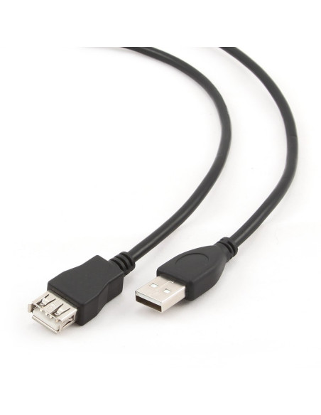 Kabel Gembird Ccp-Usb2-Amaf-10 (Usb 2.0 Typu A F - Usb 2.0 Typu A M  3M  Kolor Czarny)