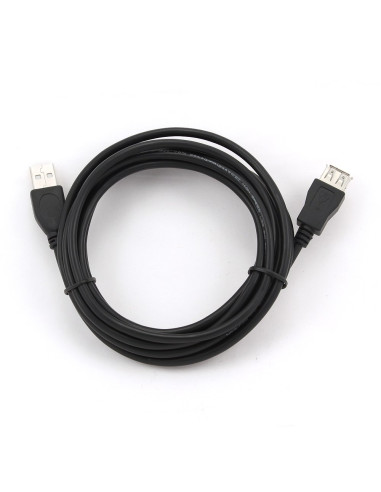 Kabel Gembird Ccp-Usb2-Amaf-10 (Usb 2.0 Typu A F - Usb 2.0 Typu A M  3M  Kolor Czarny)