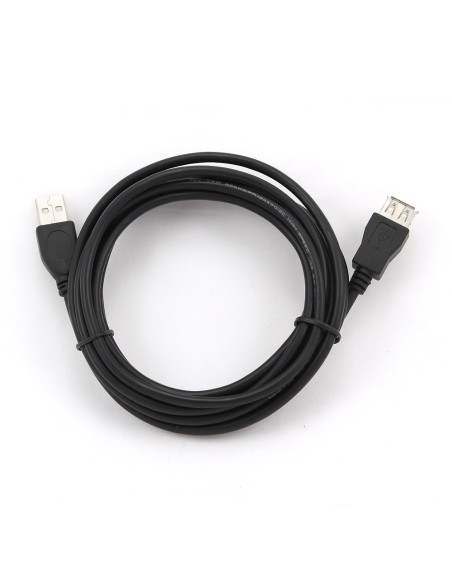 Kabel Gembird Ccp-Usb2-Amaf-10 (Usb 2.0 Typu A F - Usb 2.0 Typu A M  3M  Kolor Czarny)