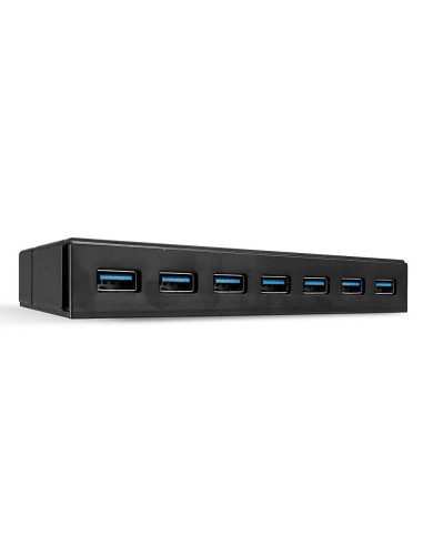 Lindy 43228 Huby I Koncentratory Usb 3.2 Gen 1 (3.1 Gen 1) Type-A 5000 Mbit/S Czarny
