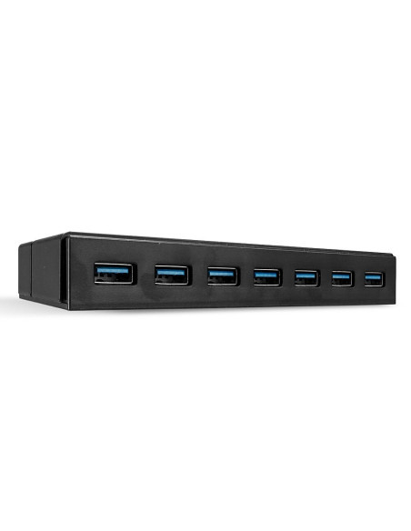 Lindy 43228 Huby I Koncentratory Usb 3.2 Gen 1 (3.1 Gen 1) Type-A 5000 Mbit/S Czarny