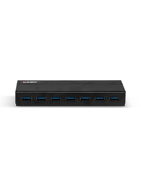 Lindy 43228 Huby I Koncentratory Usb 3.2 Gen 1 (3.1 Gen 1) Type-A 5000 Mbit/S Czarny