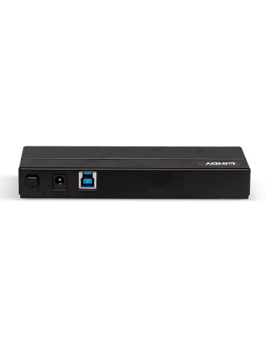 Lindy 43228 Huby I Koncentratory Usb 3.2 Gen 1 (3.1 Gen 1) Type-A 5000 Mbit/S Czarny