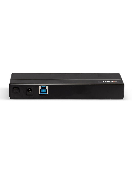 Lindy 43228 Huby I Koncentratory Usb 3.2 Gen 1 (3.1 Gen 1) Type-A 5000 Mbit/S Czarny