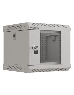Szafa Instalacyjna Rack Wisząca 10" 4U 300X300 Szara Drzwi Przeszklone Lanberg (Flat Pack) 2