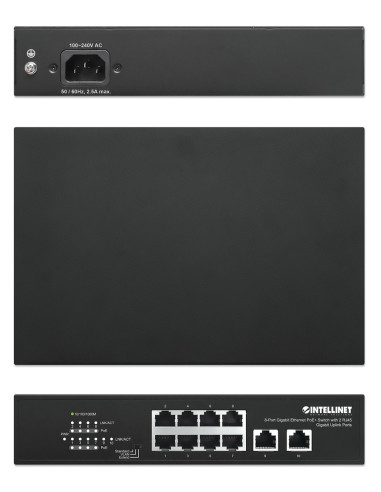 Switch Giga 8P Poe+ 2P Uplink