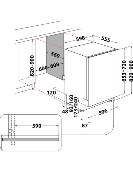 Whirlpool Zmywarka Do Zabudowy - W0I D741A S