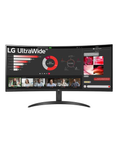 Lg 34Wr50Qk-B Monitor Komputerowy 86,4 Cm (34") 3440 X 1440 Px Wide Quad Hd Czarny
