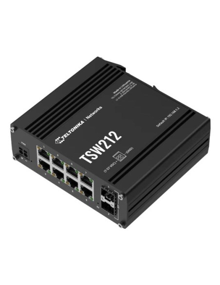 Teltonika Tsw212 Zarządzany L2 Gigabit Ethernet (10/100/1000) Czarny