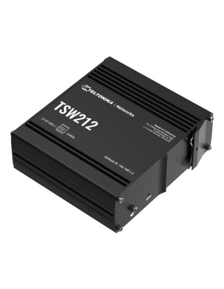 Teltonika Tsw212 Zarządzany L2 Gigabit Ethernet (10/100/1000) Czarny