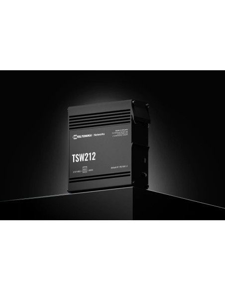 Teltonika Tsw212 Zarządzany L2 Gigabit Ethernet (10/100/1000) Czarny