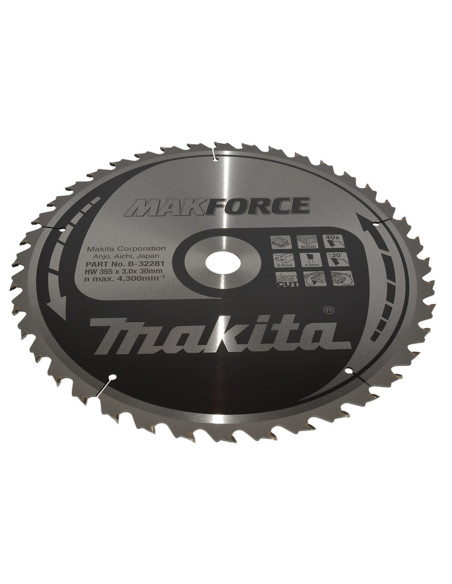 Makita Piła Tarczowa  355X30X40Z Makforce Drewno