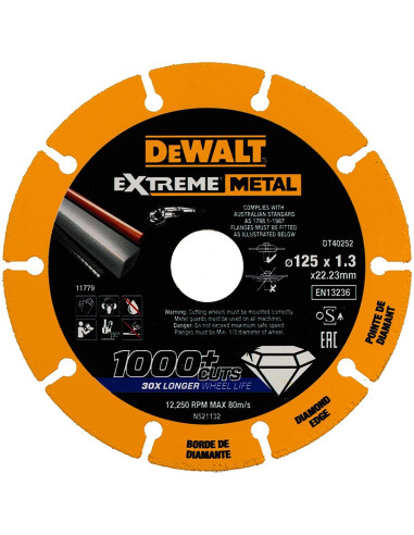 Dewalt Dt40252-Qz Element Do Szlifierki Kątowej Tarcza Tnąca