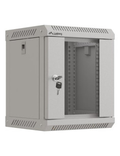 Szafa Instalacyjna Rack Wisząca 10" 6U 300X300 Szara Drzwi Przeszklone Lanberg (Flat Pack) 2