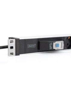Listwa Zasilająca Pdu 19" Rack, 6X Schuko, 2.0M, 1X Wtyk Unischuko, 16A, Wyłącznik Nadprądowy 2
