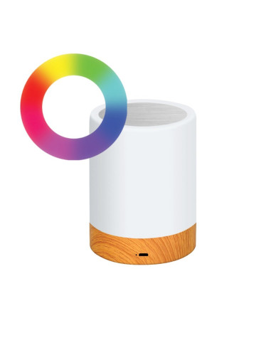 Techly I-Led Touch Lampa Stołowa 1,6 W Biały