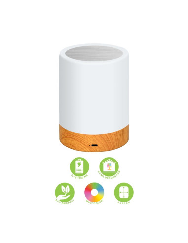 Techly I-Led Touch Lampa Stołowa 1,6 W Biały