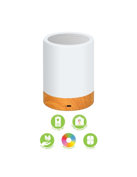 Techly I-Led Touch Lampa Stołowa 1,6 W Biały