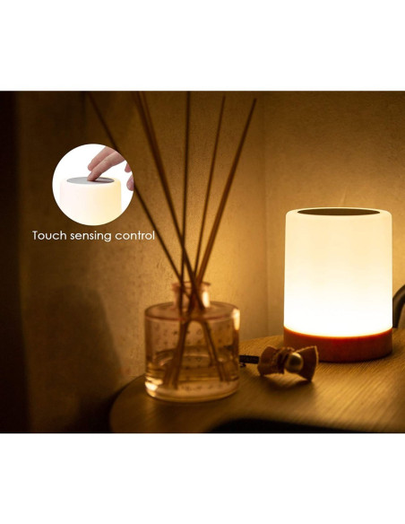 Techly I-Led Touch Lampa Stołowa 1,6 W Biały