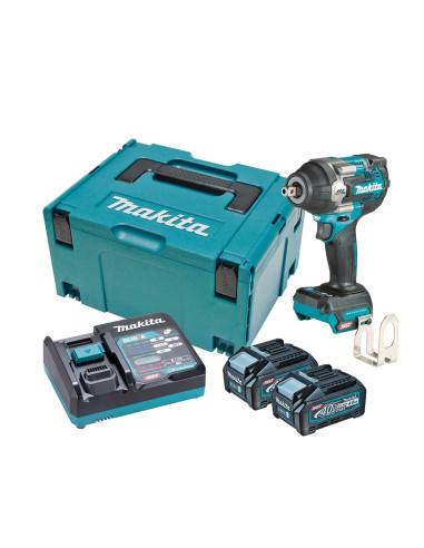 Makita Tw008Gm201 Wkrętak Zasilany/Zakrętark Udarowy Czarny, Niebieski