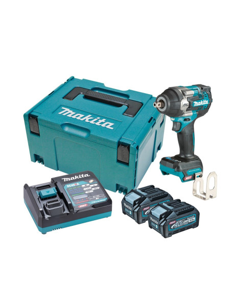 Makita Tw008Gm201 Wkrętak Zasilany/Zakrętark Udarowy Czarny, Niebieski