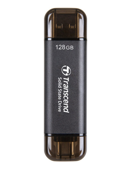 Transcend Esd310C Technologia Thunderbolt 128 Gb Usb Type-A / Usb Type-C Usb 3.2 Gen 2X2 Czarny