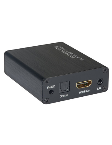Techly Idata Hdmi-Ea4K Konwerter Plików Audio Czarny