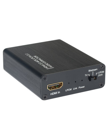 Techly Idata Hdmi-Ea4K Konwerter Plików Audio Czarny