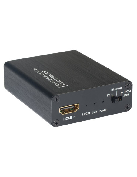 Techly Idata Hdmi-Ea4K Konwerter Plików Audio Czarny