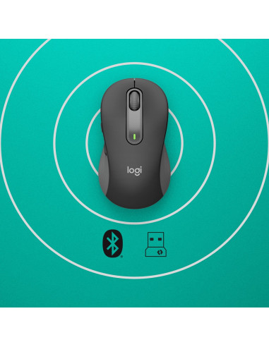 Logitech Signature M650 For Business Myszka Biuro Po Prawej Stronie Rf Wireless + Bluetooth Optyczny 4000 Dpi