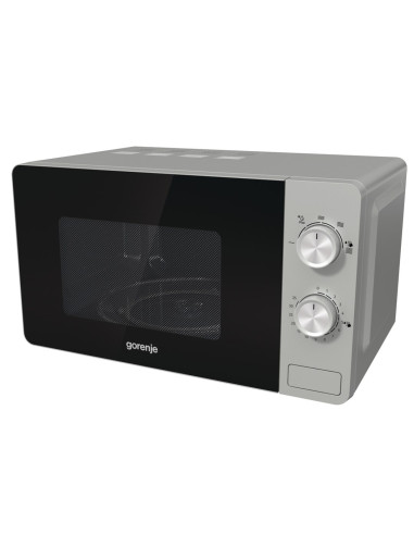 Gorenje Mo20E1S Czarny, Stal Nierdzewna Mikrofalówka Solo Poza Zakresem 20 L 800 W