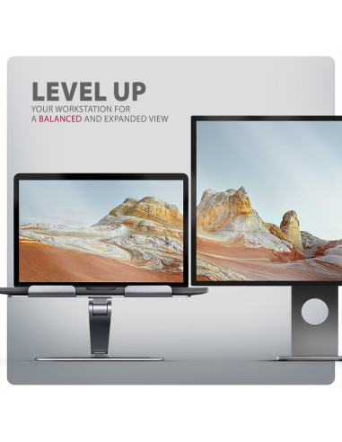 Axagon Stnd-Lq Stojak Na Laptop Podstawka Na Notebooka Szary 40,6 Cm (16")