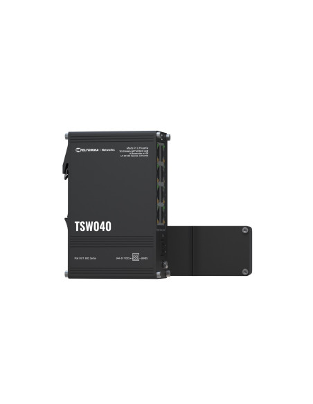 Teltonika Networks Tsw040 8-Port Poe+ Switch Nie Zarządzany Fast Ethernet (10/100) Obsługa Poe Czarny