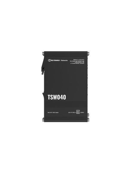 Teltonika Networks Tsw040 8-Port Poe+ Switch Nie Zarządzany Fast Ethernet (10/100) Obsługa Poe Czarny