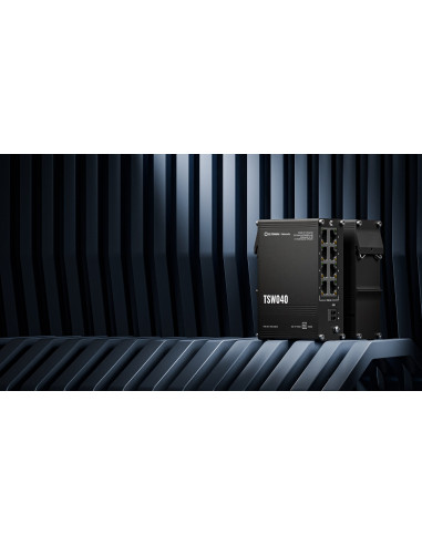 Teltonika Networks Tsw040 8-Port Poe+ Switch Nie Zarządzany Fast Ethernet (10/100) Obsługa Poe Czarny