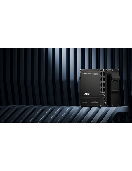 Teltonika Networks Tsw040 8-Port Poe+ Switch Nie Zarządzany Fast Ethernet (10/100) Obsługa Poe Czarny