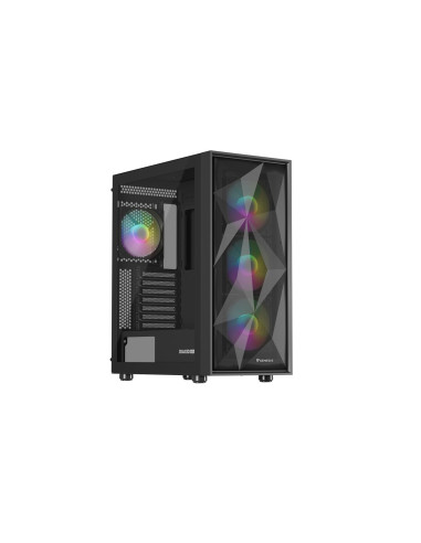 Natec Obudowa Gamingowa Genesis Diaxid 605 Argb Midi Tower Usb-C Z Oknem Czarna