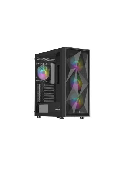 Natec Obudowa Gamingowa Genesis Diaxid 605 Argb Midi Tower Usb-C Z Oknem Czarna