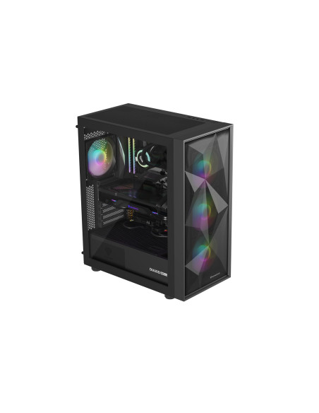Natec Obudowa Gamingowa Genesis Diaxid 605 Argb Midi Tower Usb-C Z Oknem Czarna