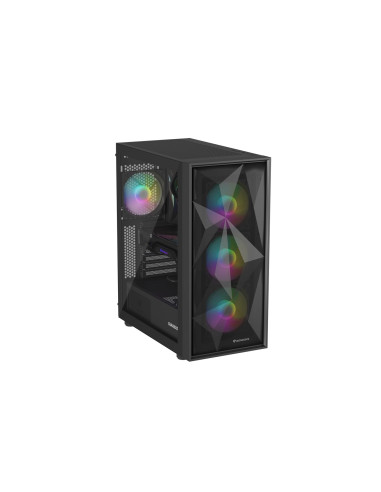 Natec Obudowa Gamingowa Genesis Diaxid 605 Argb Midi Tower Usb-C Z Oknem Czarna